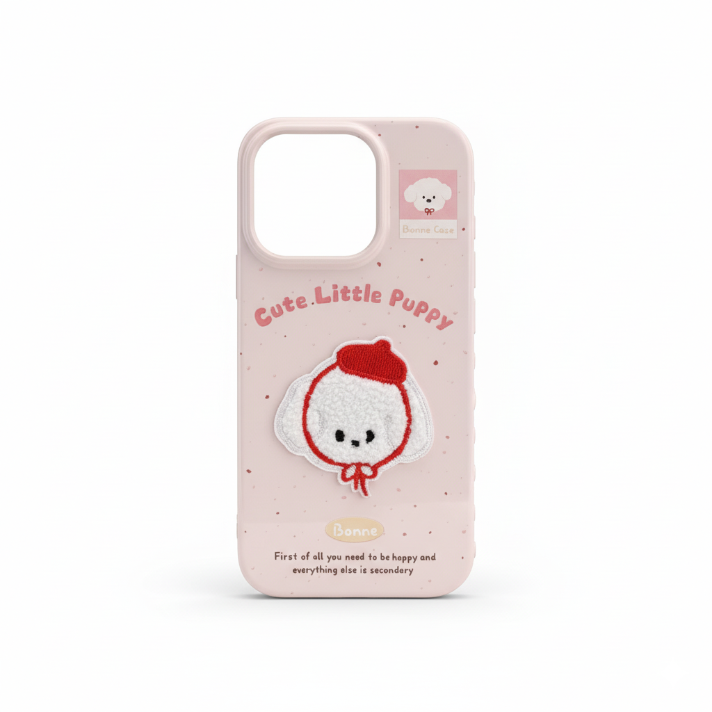 Cute pet embroidery series phone cases