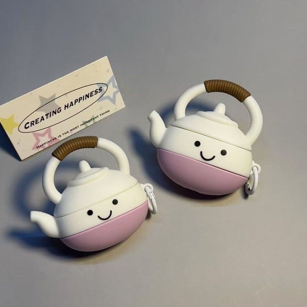 Healing and cute teapot AirPods case