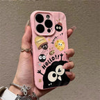 Cute Black Coal Ball Character Phone Case Series
