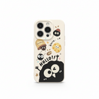 Cute Black Coal Ball Character Phone Case Series