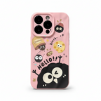 Cute Black Coal Ball Character Phone Case Series