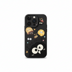 Cute Black Coal Ball Character Phone Case Series