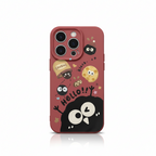 Cute Black Coal Ball Character Phone Case Series
